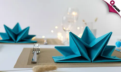 Star Shaped Pre-Folded Napkins!